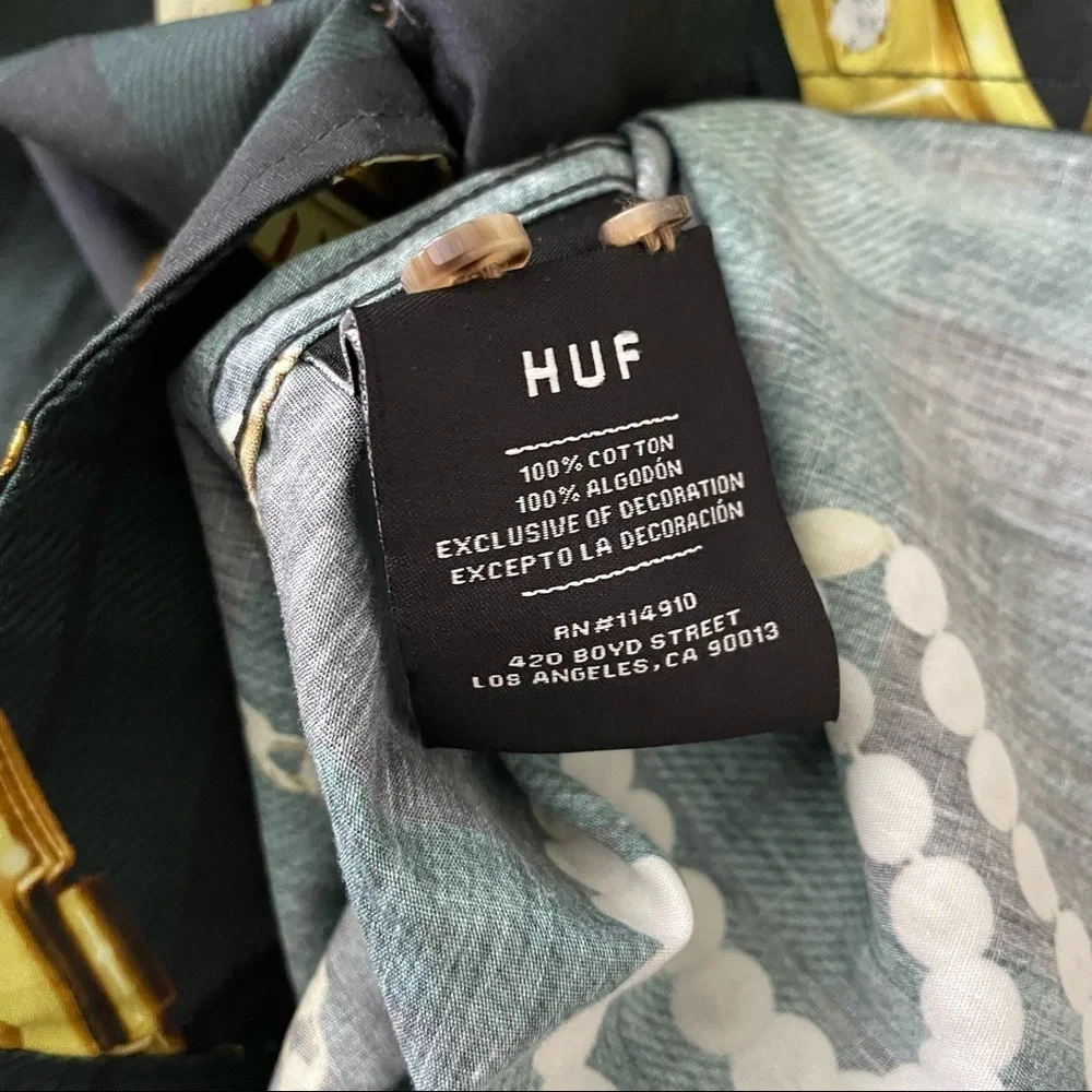 HUF Men’s Button Down Shirt Size S